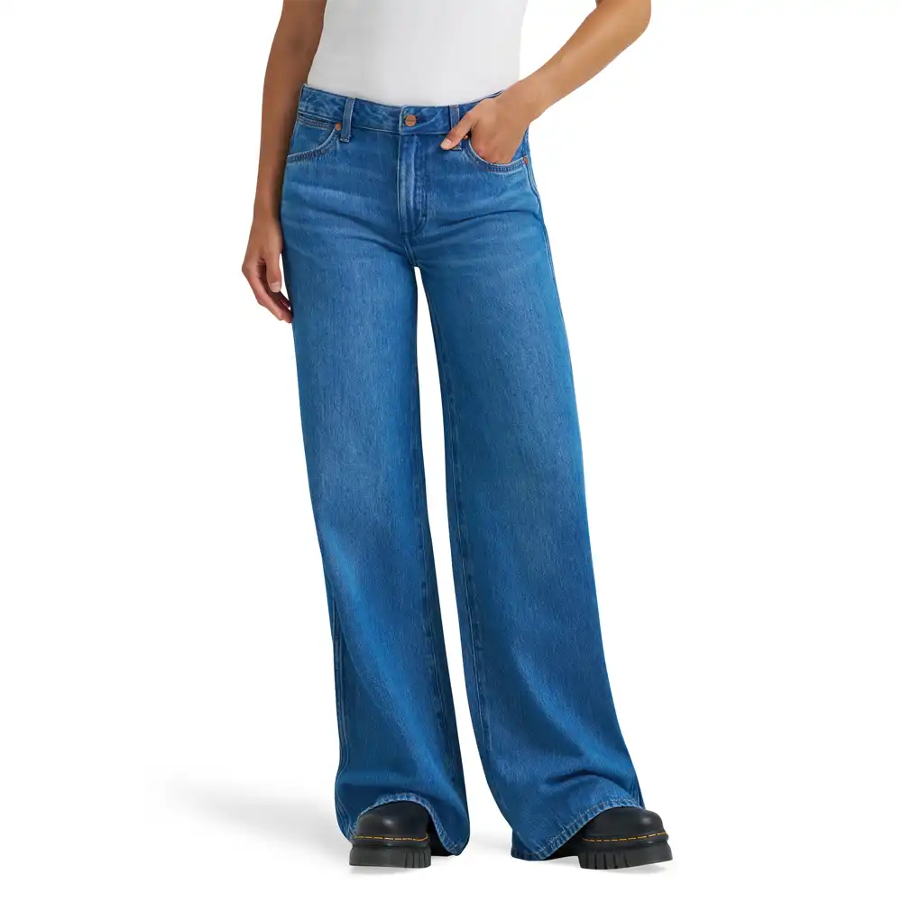 wrangler women's wide leg jean