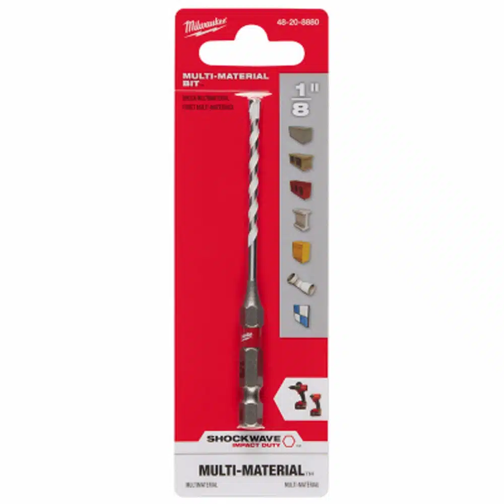 milwaukee hammer drill bit 2 x 3"-1/2" x 1/8"