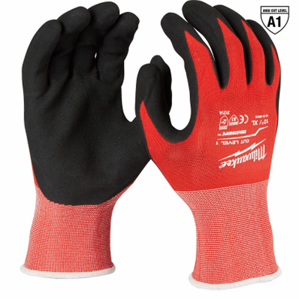 milwaukee nitrile dipped gloves xl