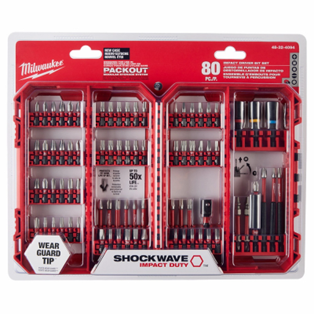 milwaukee 80 piece impact driver bit set