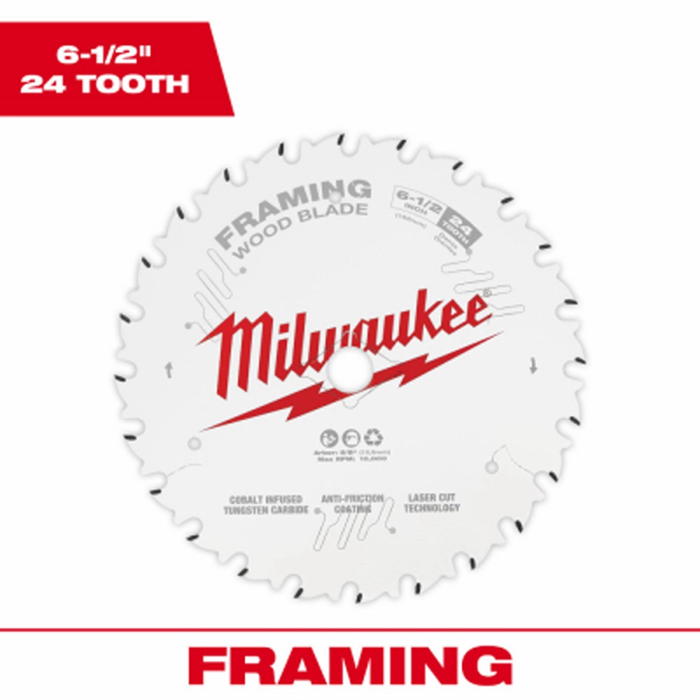 milwaukee circular saw blade 6-1/2"