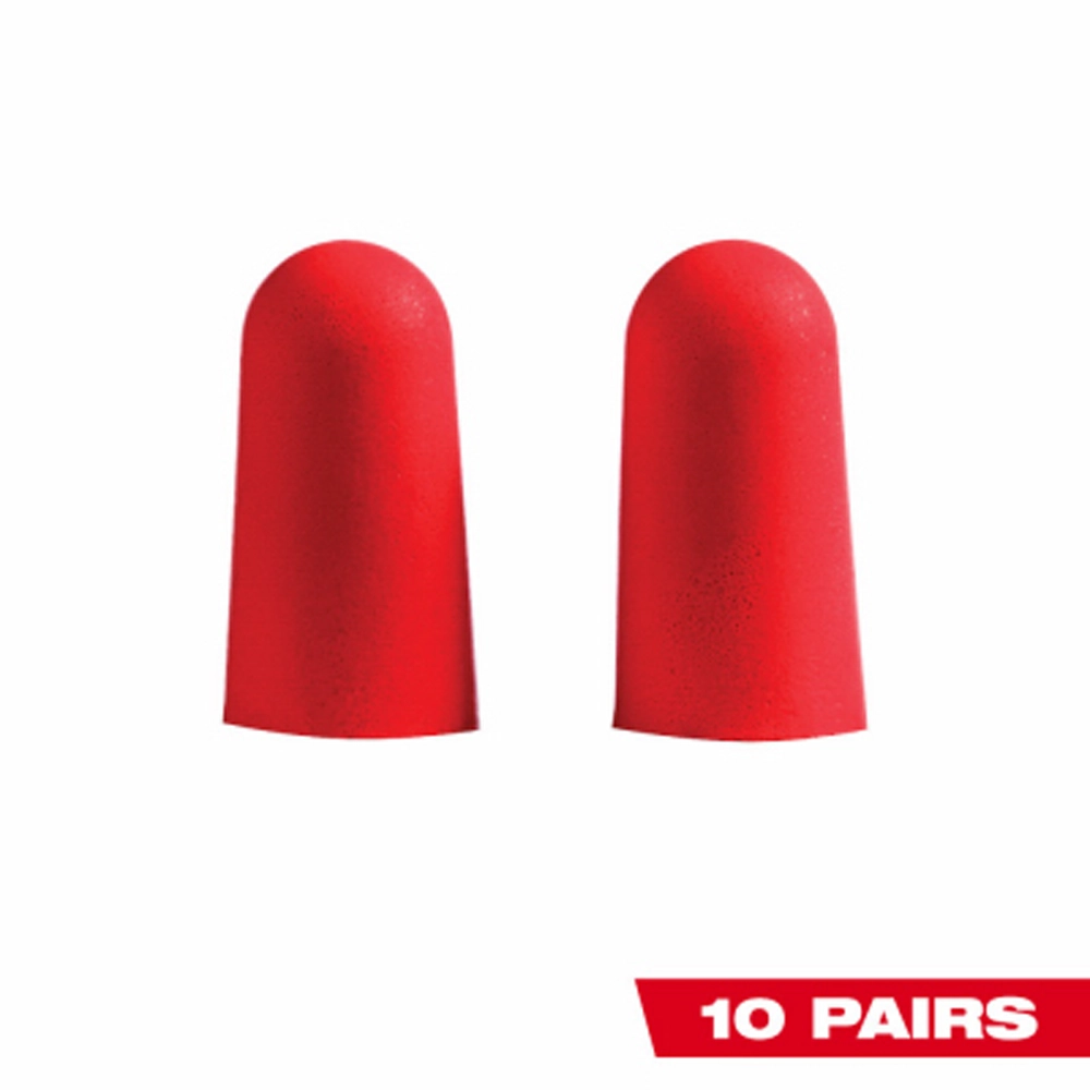 milwaukee foam ear plugs 10 pair