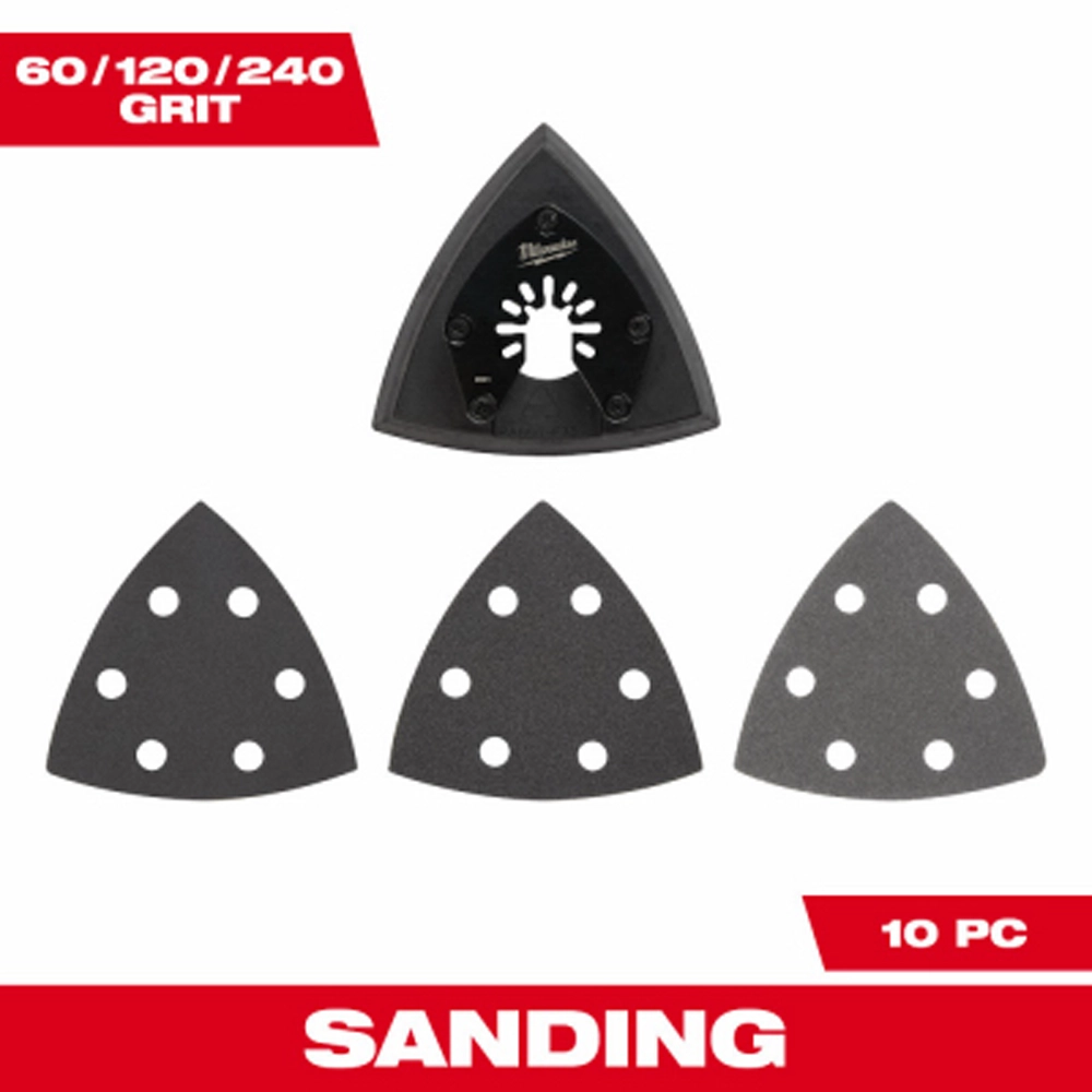 milwaukee oscillating tool sanding pads