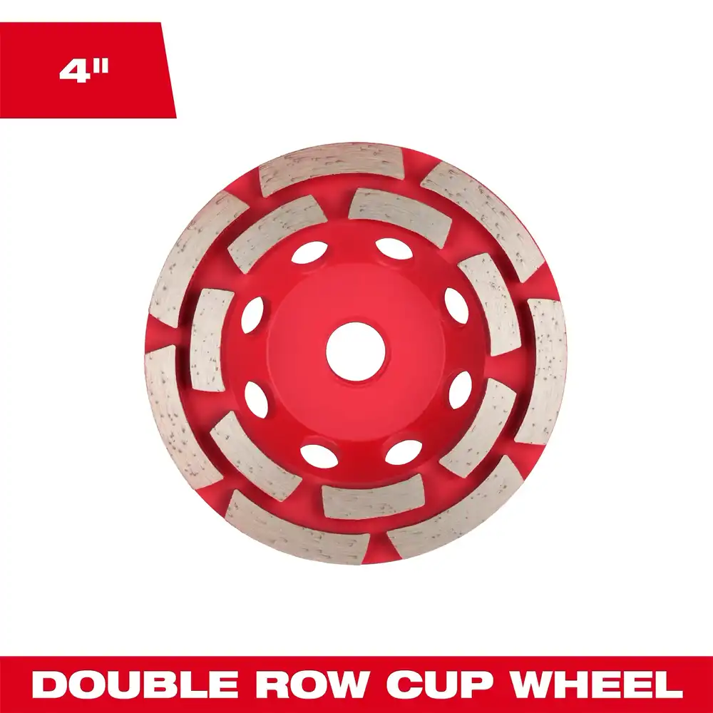 milwaukee double row cup wheels