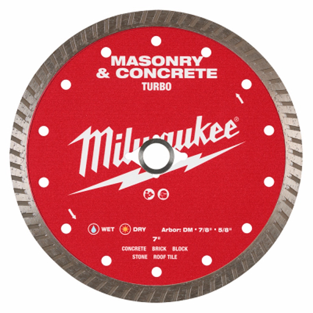 milwaukee diamond grinder blade 7"