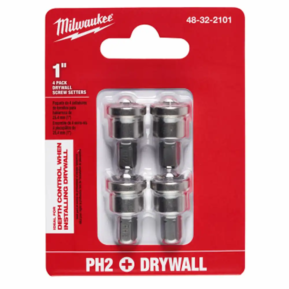 4 pack drywall screw setters milwaukee