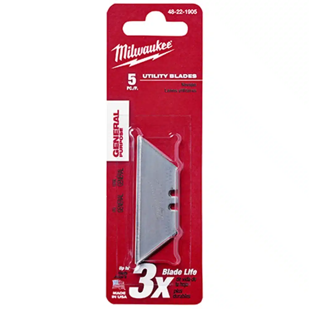 milwaukee utility blades 5 pack