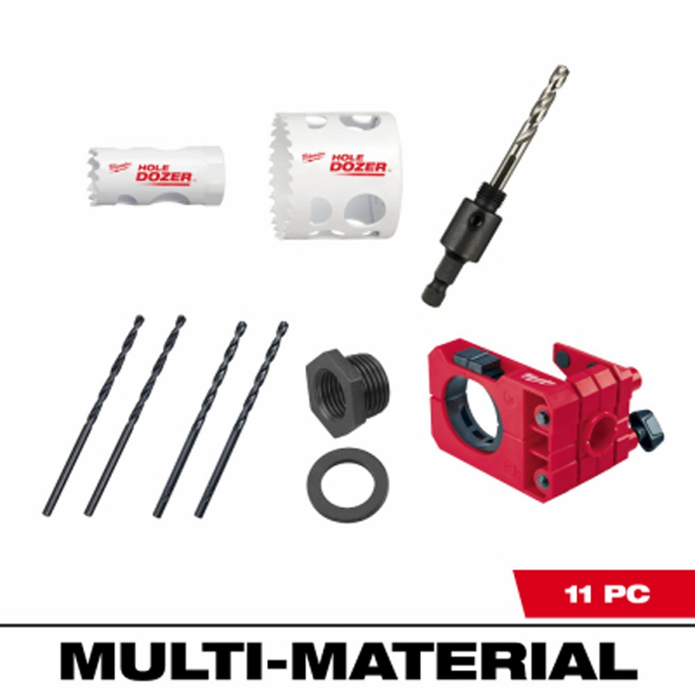 milwaukee hole saw door lock install kit