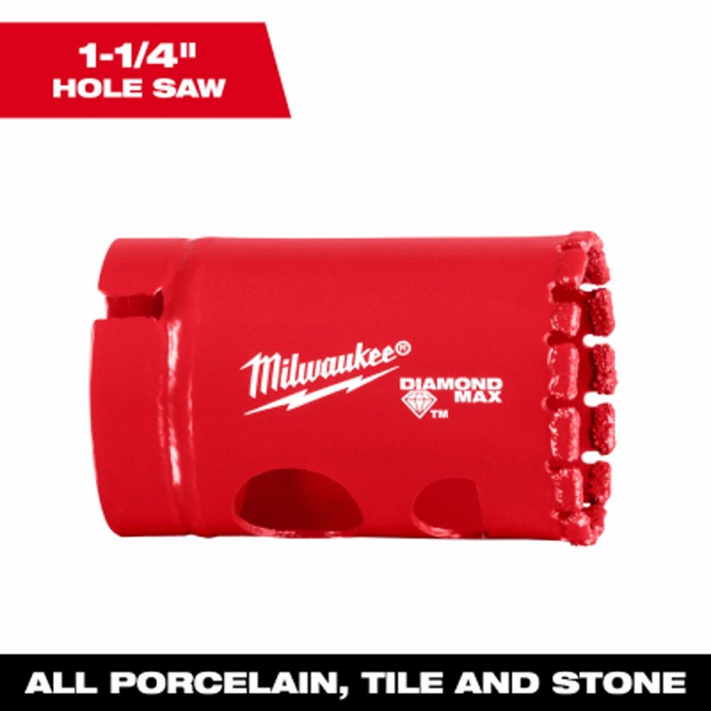 milwaukee diamond hole saw 1-1/4"