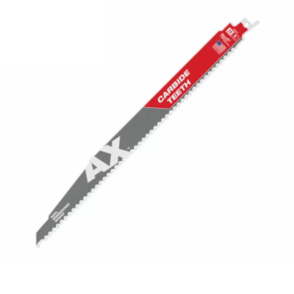 Carbide Ax Sawzall Reciprocating Saw Blade, 5 TPI