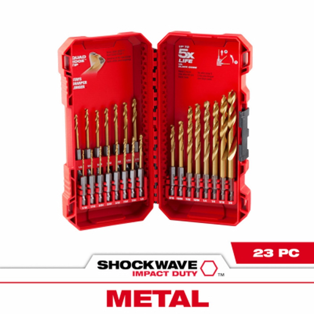 milwaukee 23 piece drill bit kit