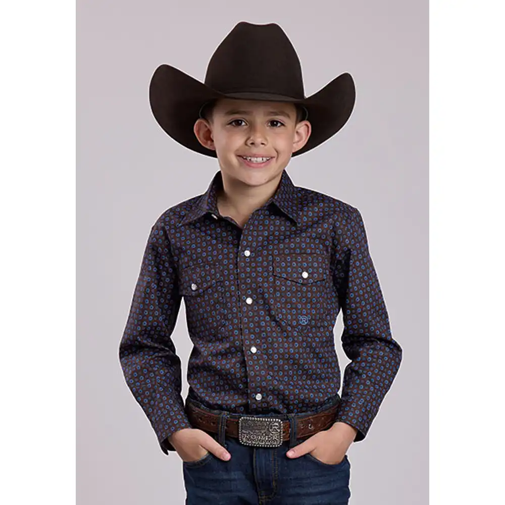 roper boy's long sleeve shirt