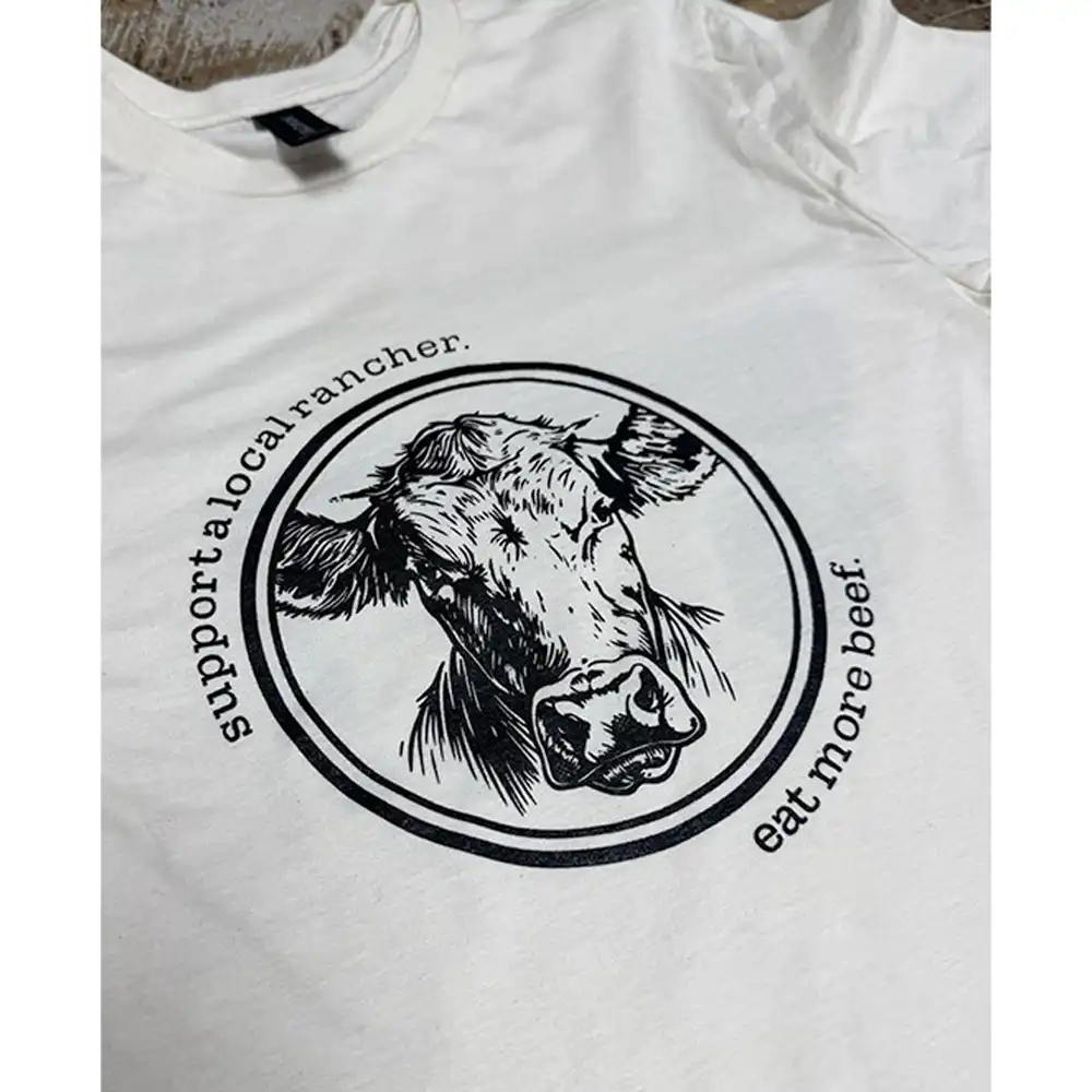 graphic tee shirt support local ranchers