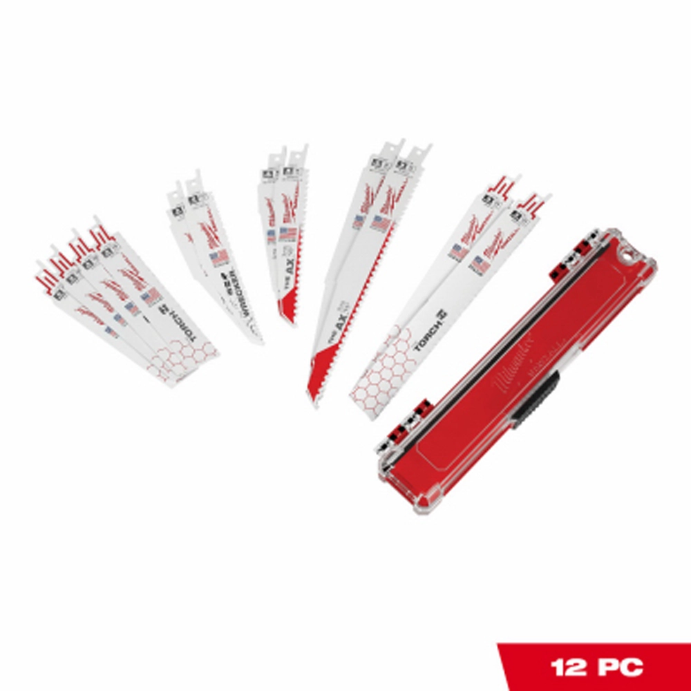milwaukee 12 piece reciprocating saw blade set