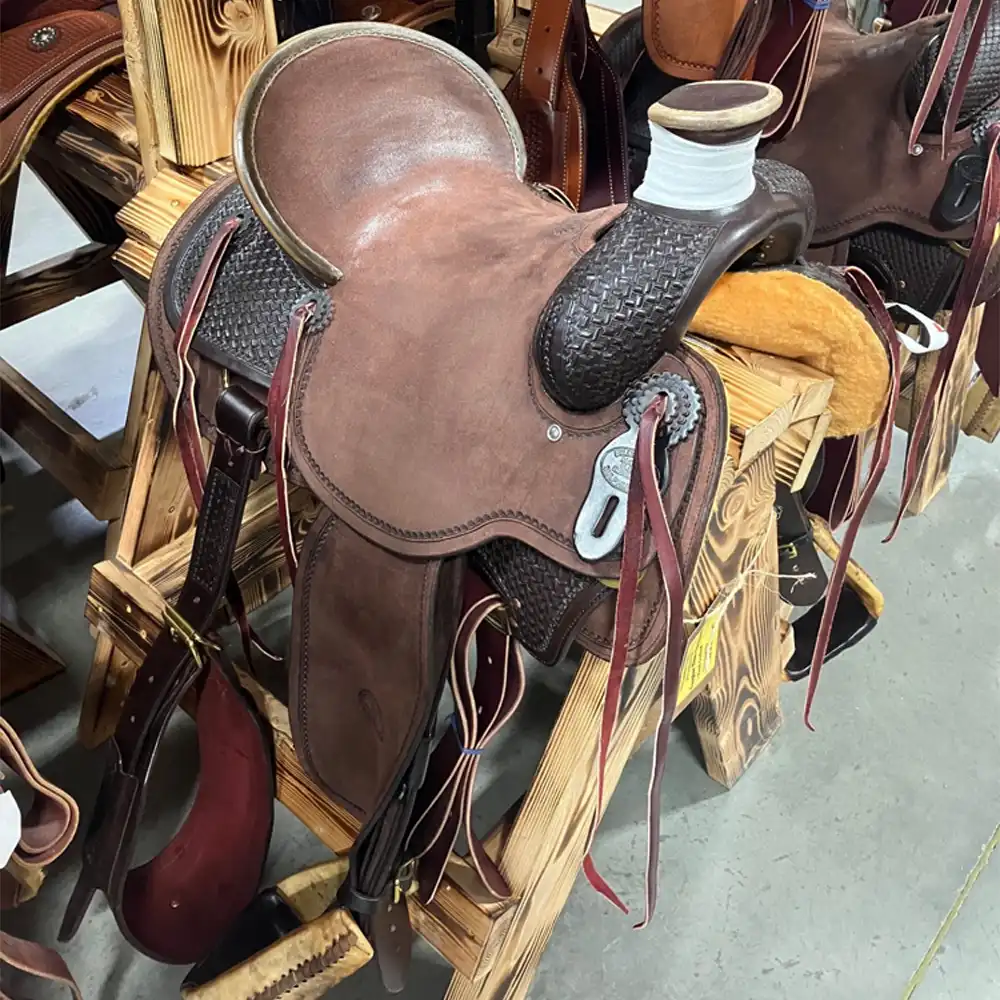 billy cook rancher saddle 15.5"