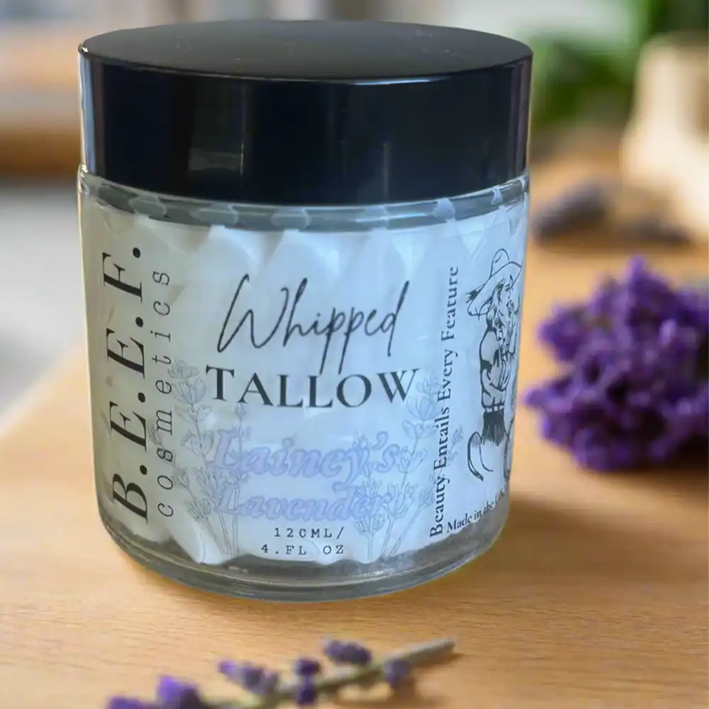 beef cosmetics lavender beef tallow moisturizer