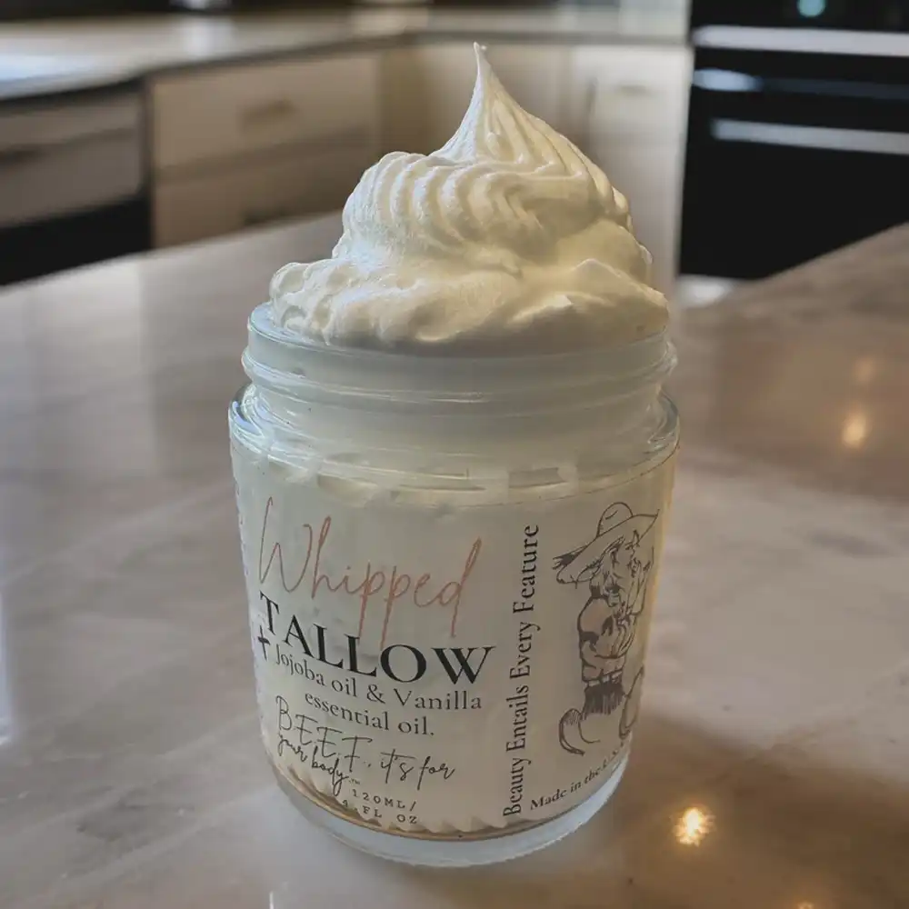 beef cosmetics beef tallow vanilla moisturizer
