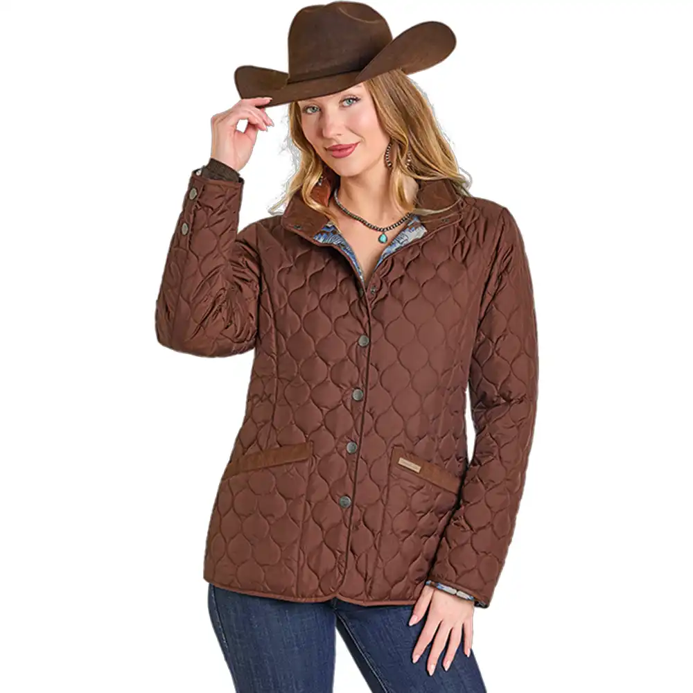 powder river women's waterproof jacket brown