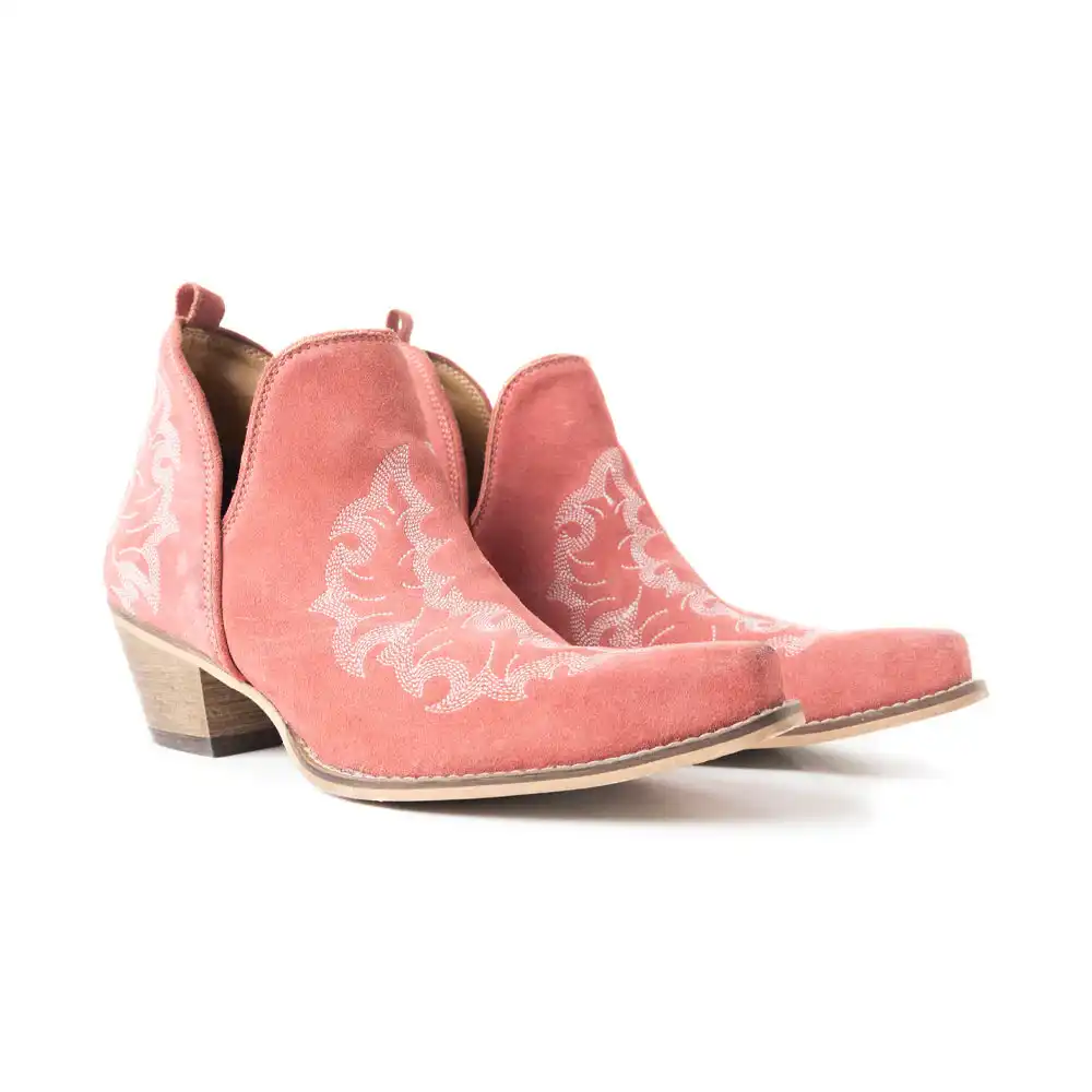 myra trail runner booties in peach
