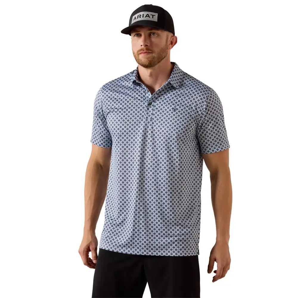 ariat men's short sleeve polo