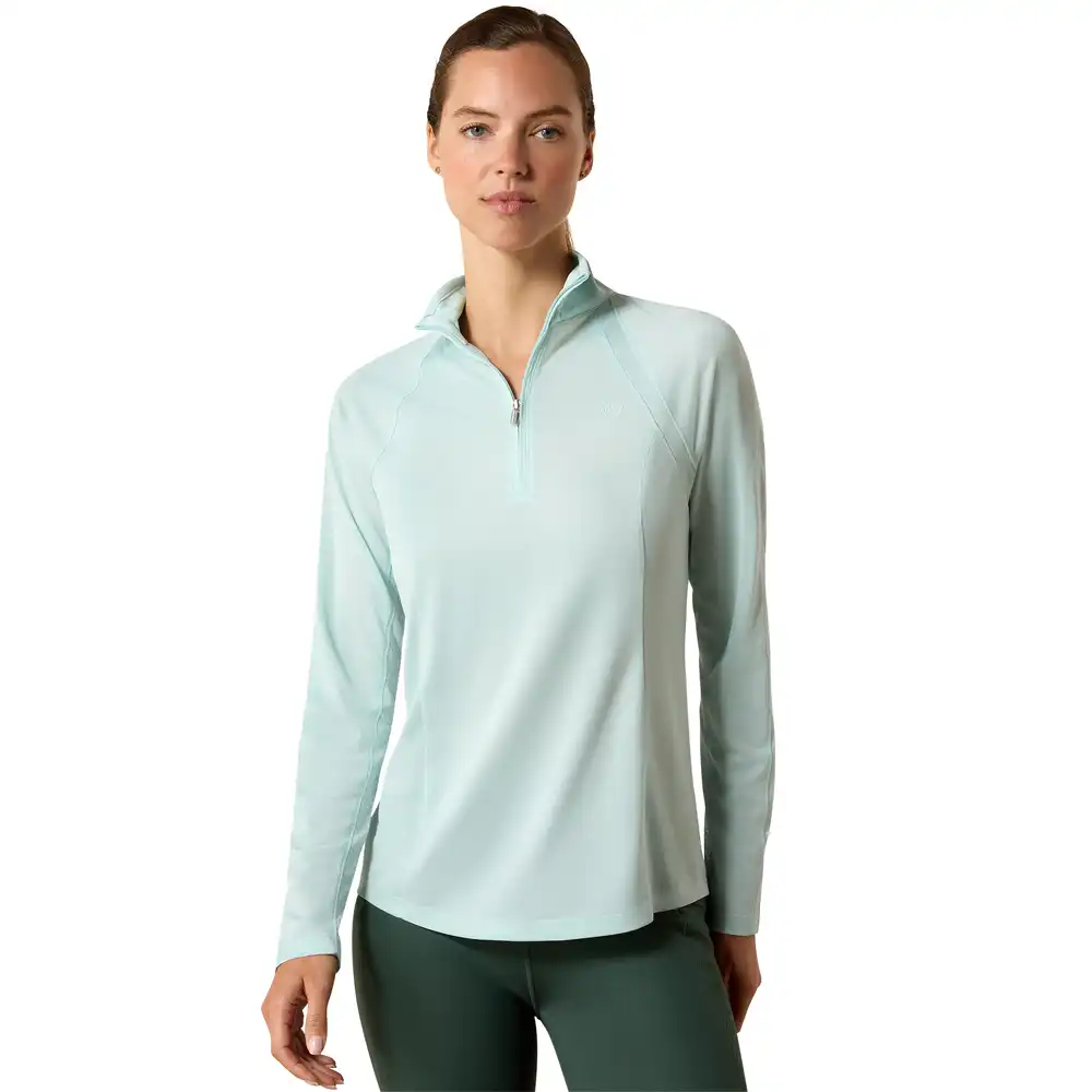 ariat women's 1/4 zip pullover mint