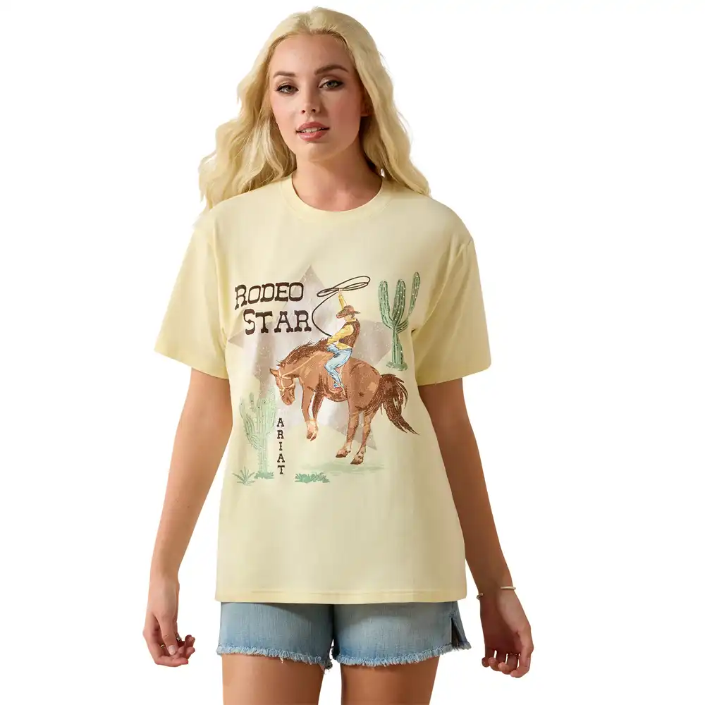 ariat rodeo star tee yellow