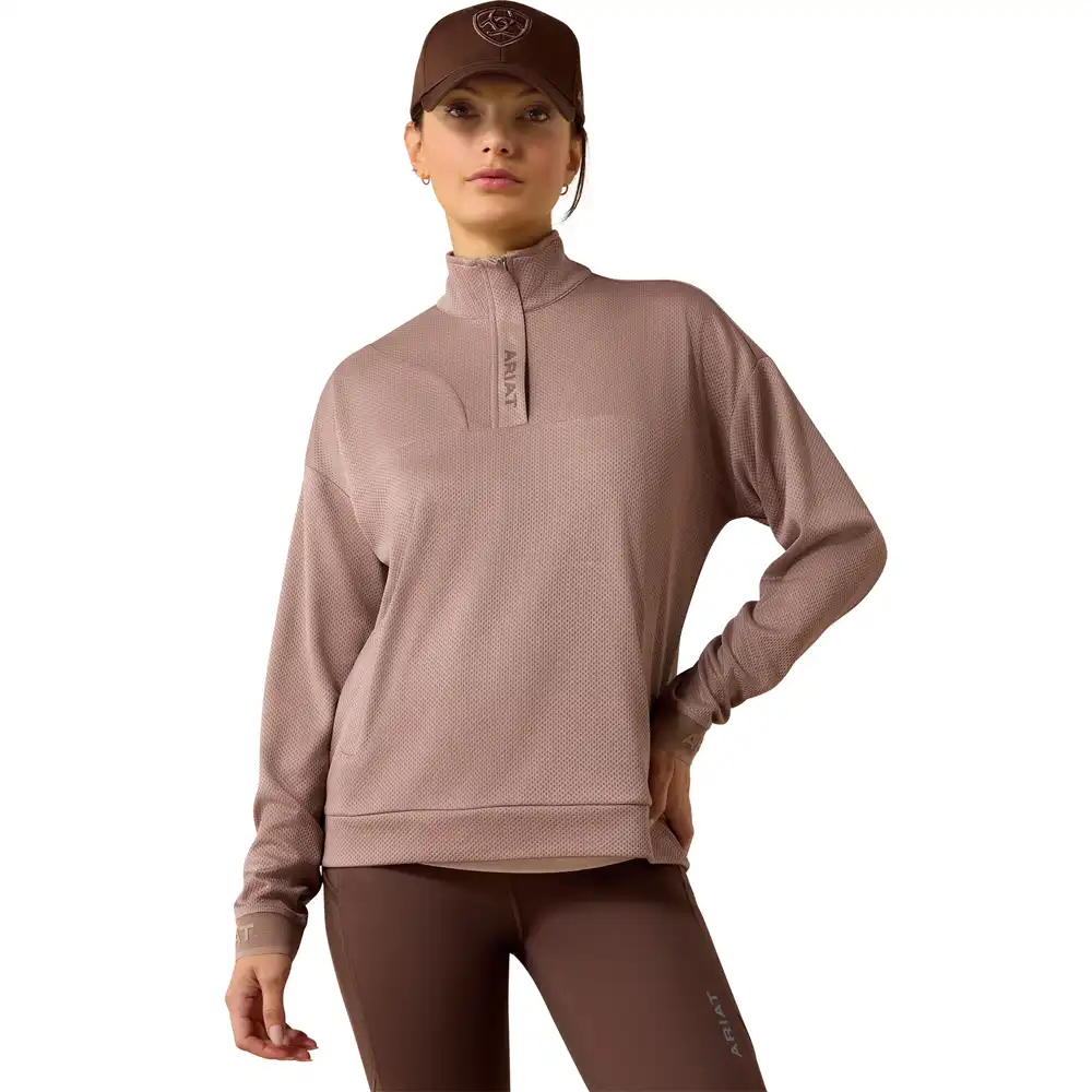 ariat women's pullover sweatshirt mauve