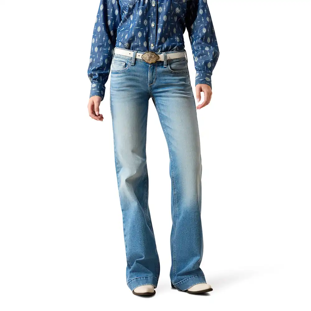 ariat women's trouser jeans light wash