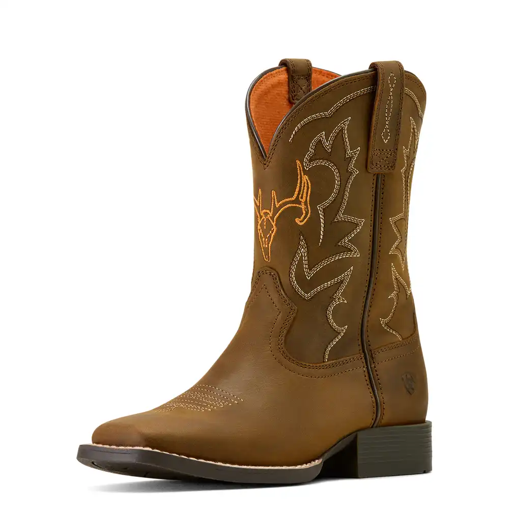 ariat youth western boot brown