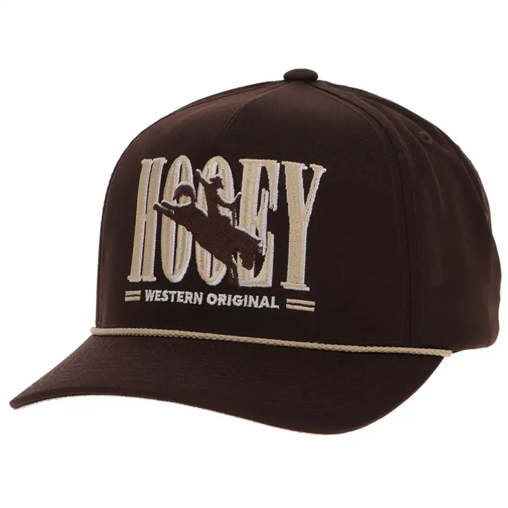 hooey brown embroidered logo cap