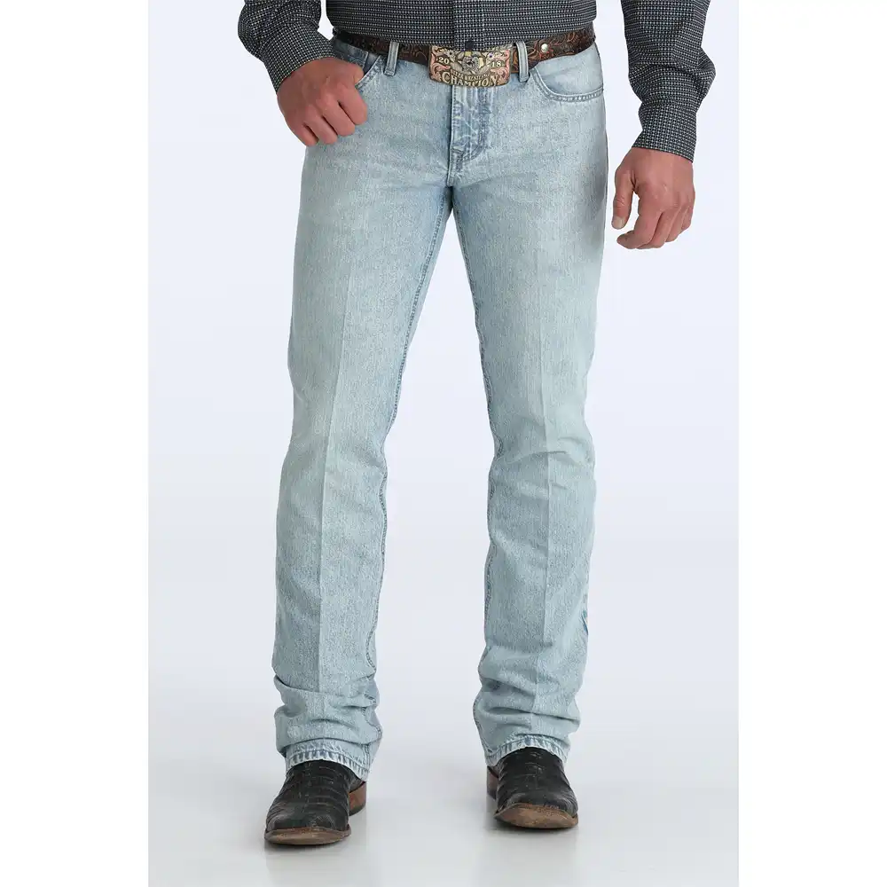 cinch men's bootcut jeans light wash
