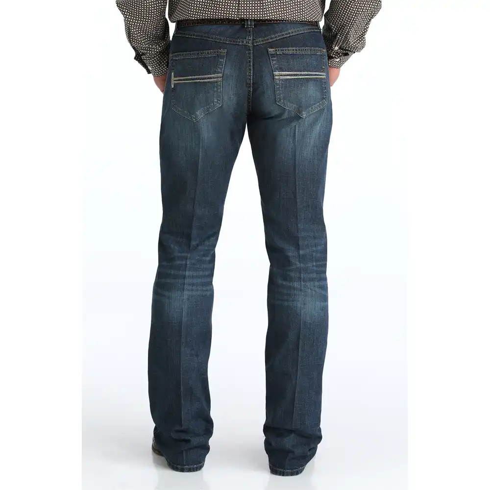 men's cinch bootcut jeans dark wash