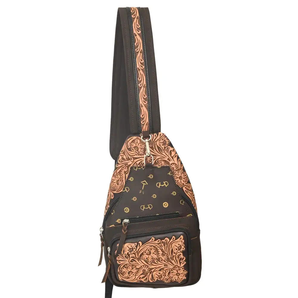 rafter t crossbody handbag floral tooling