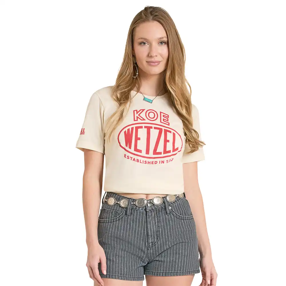 koe wetzel x rock & roll denim tee shirt