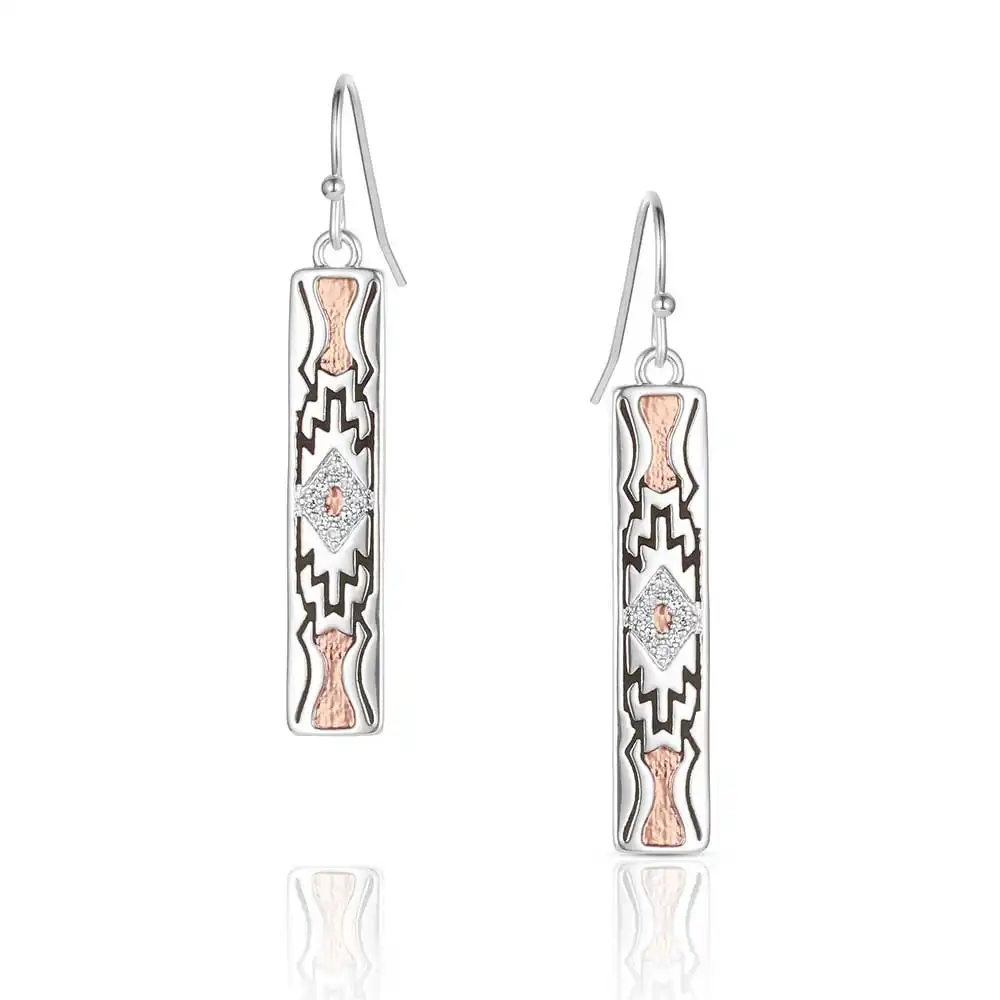 montana silversmiths golden horizon bar earrings