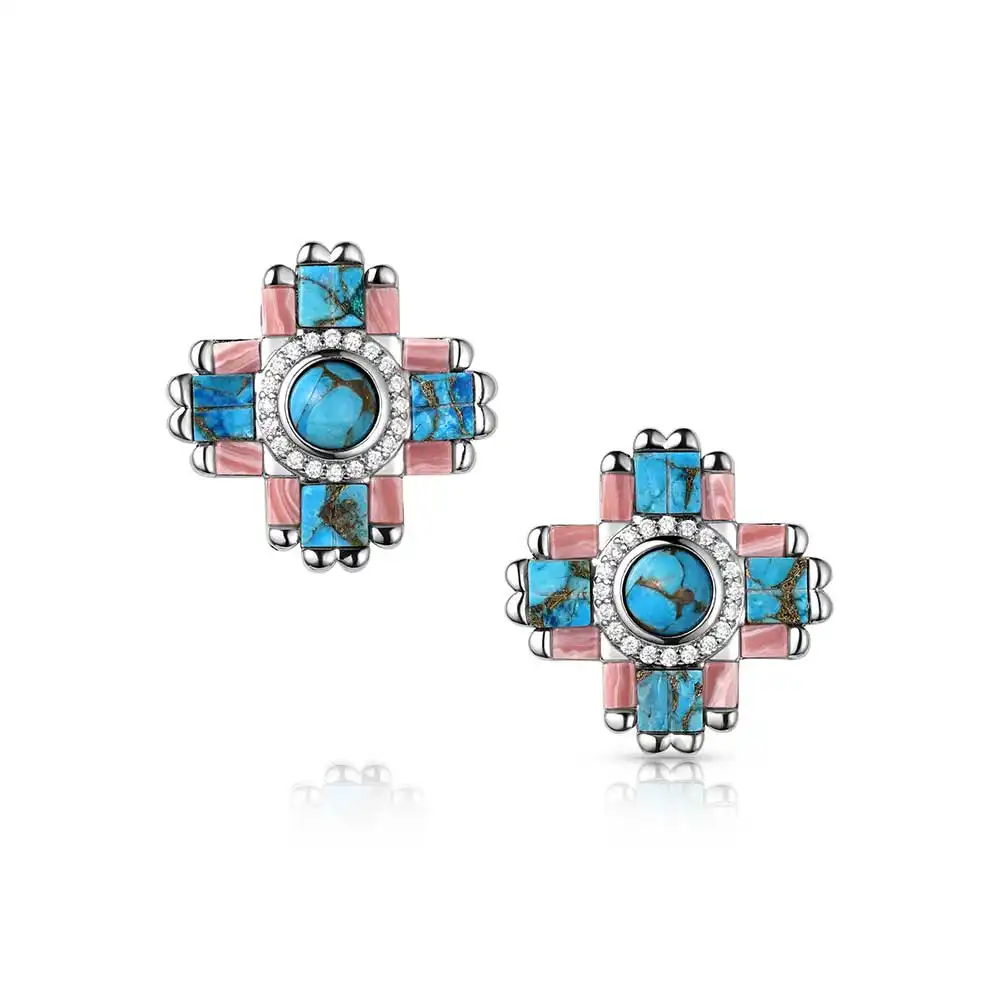 montana silversmiths turquoise blush earrings