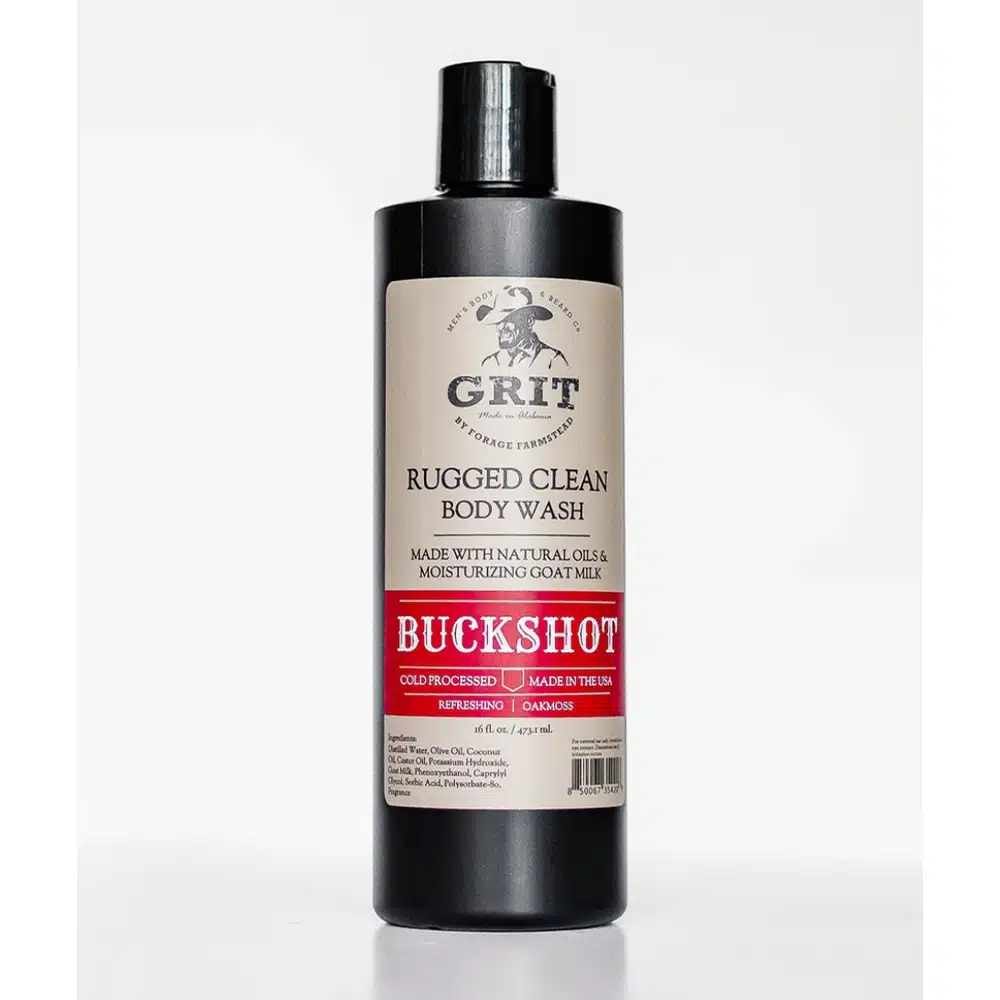 grit buckshot goat milk body wash