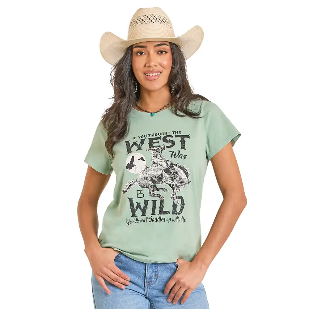 panhandle slim women's graphic tee shirt jade