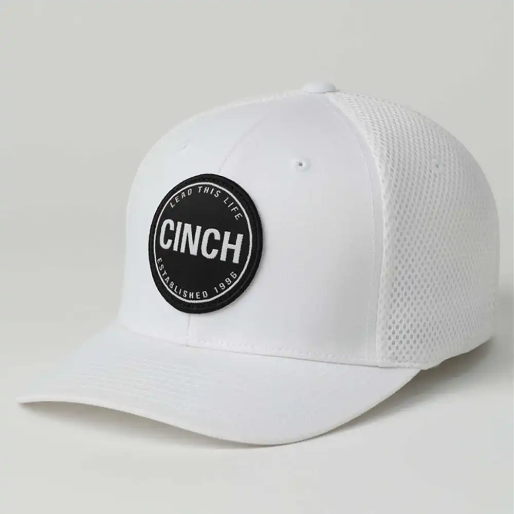 cinch white cap