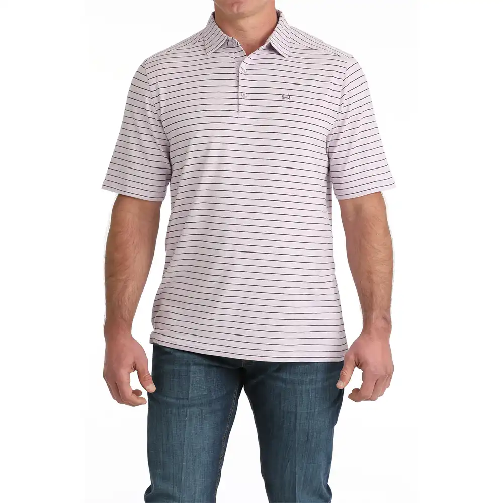 cinch men's lilac polo