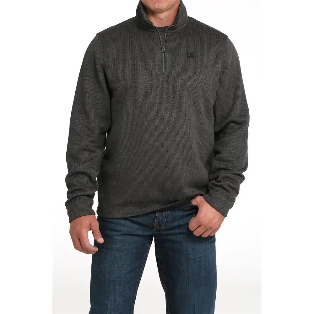 cinch men's charcoal pullover