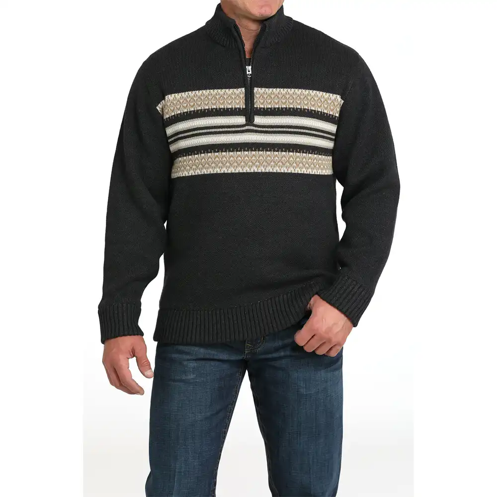 cinch men's pullover stripe