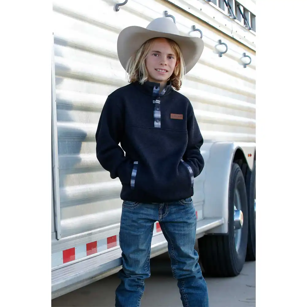 cinch boy's fleece pullover