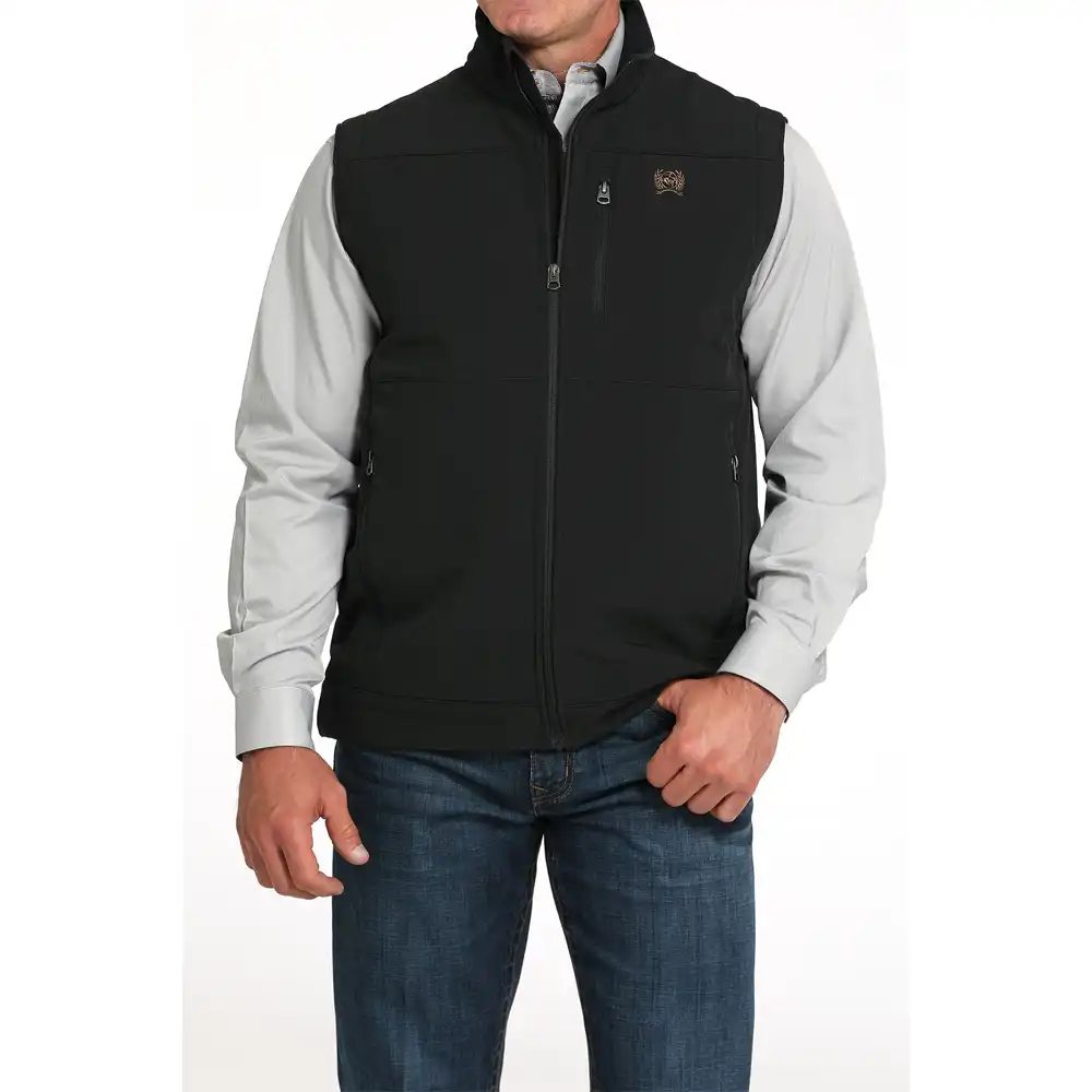 cinch men's conceal carry vest black