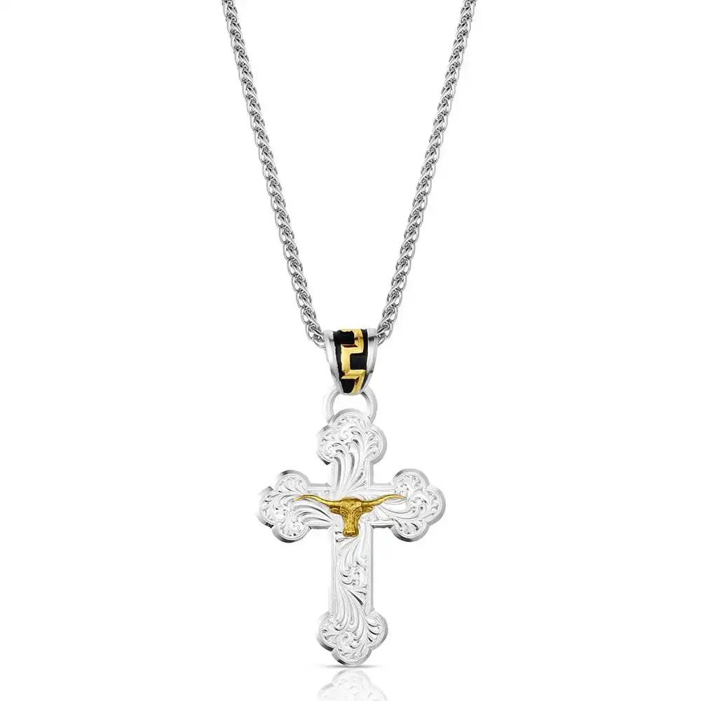 montana silversmiths honor and grit necklace