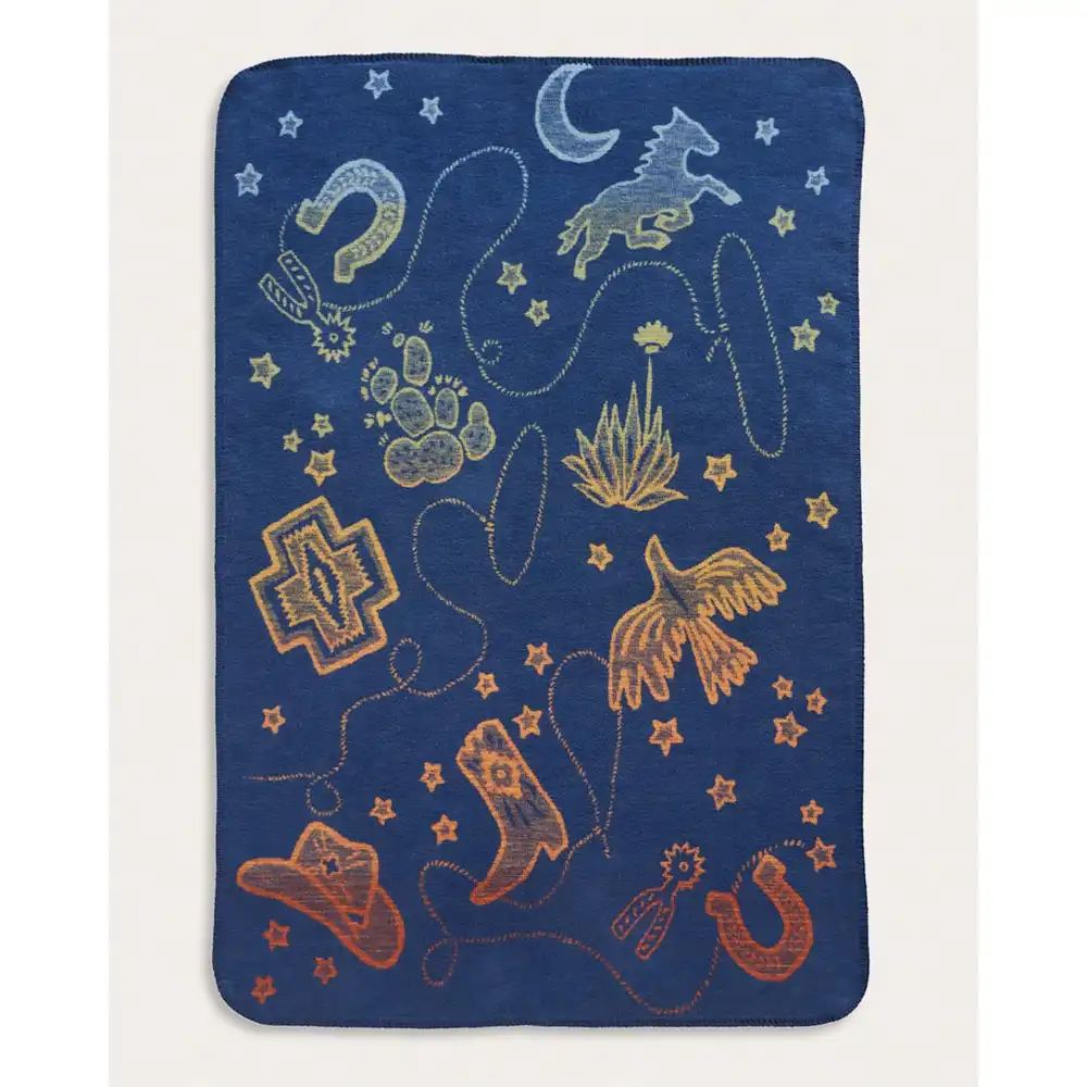 cosmic rodeo organic cotton baby blanket