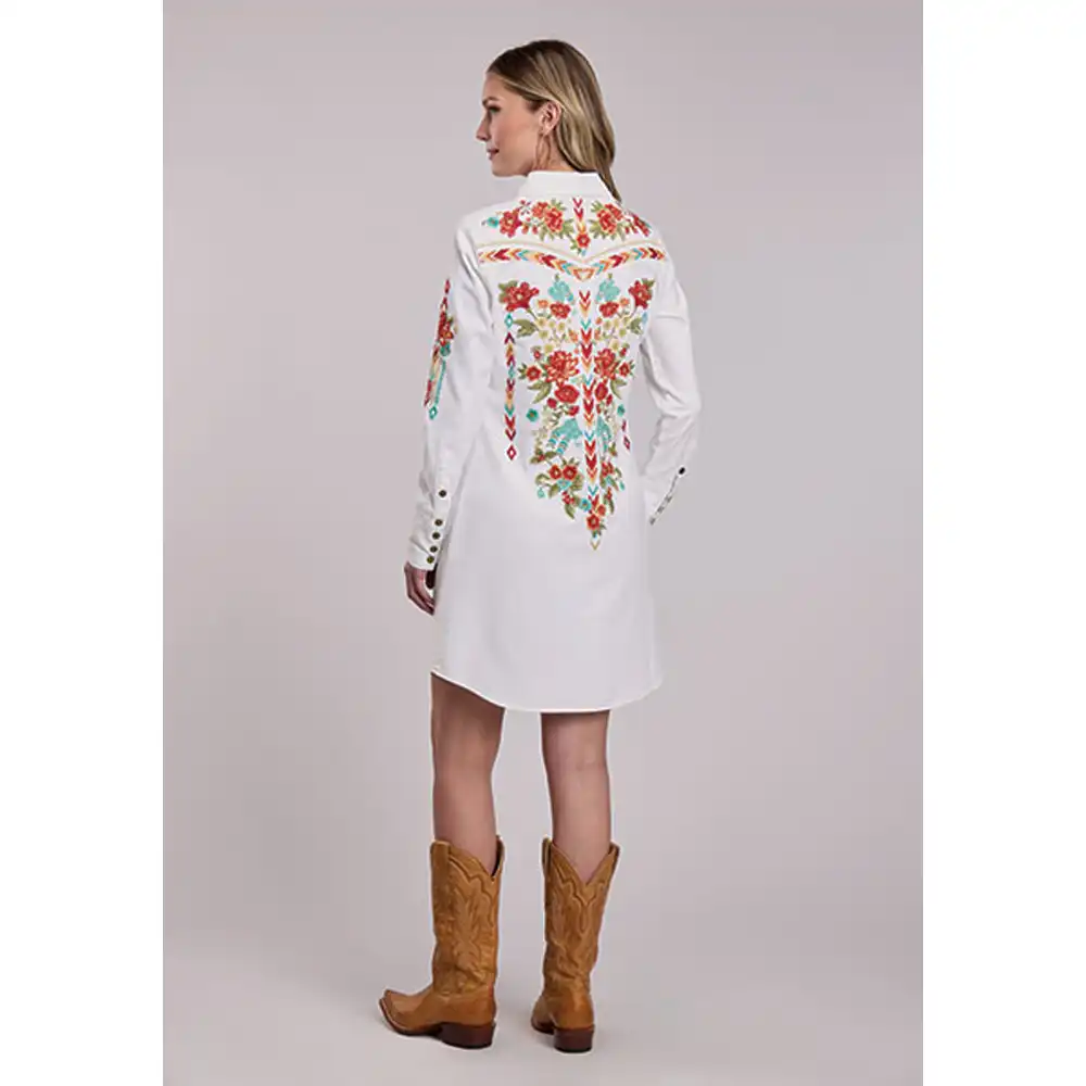 stetson women's duster dress embroidered