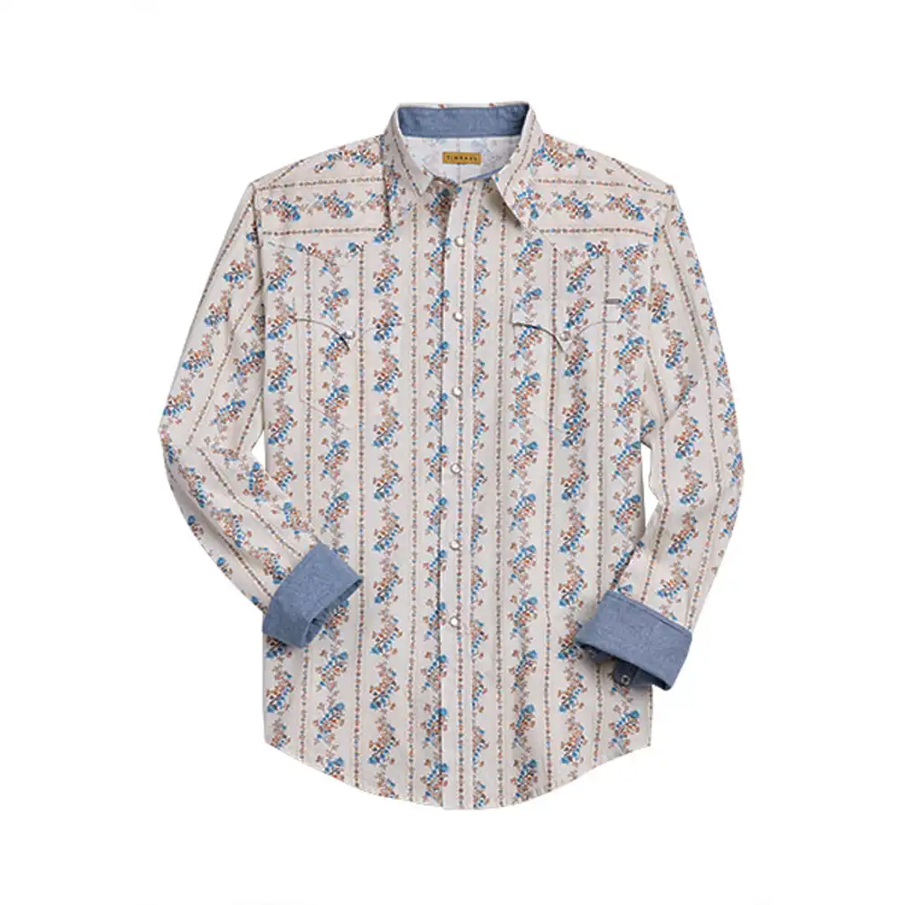 tin haul men's long sleeve shirt cream