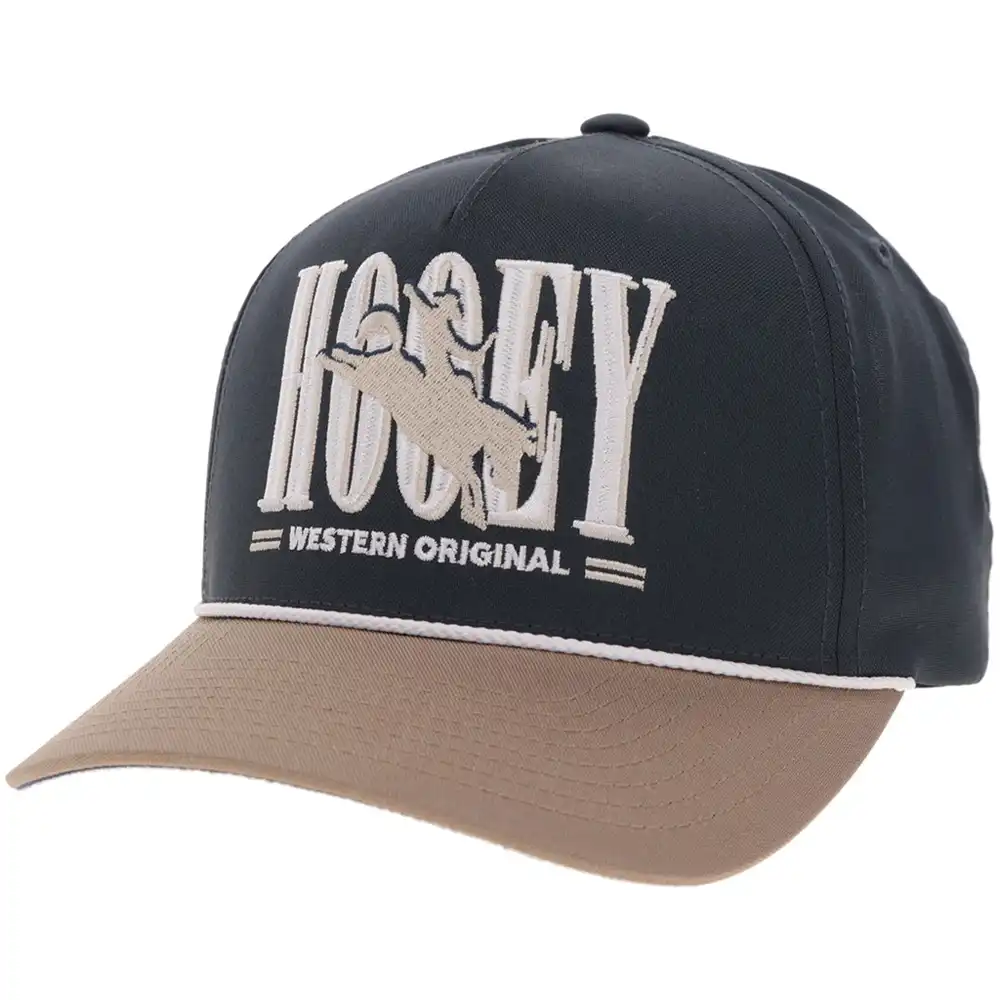 hooey cap navy and tan