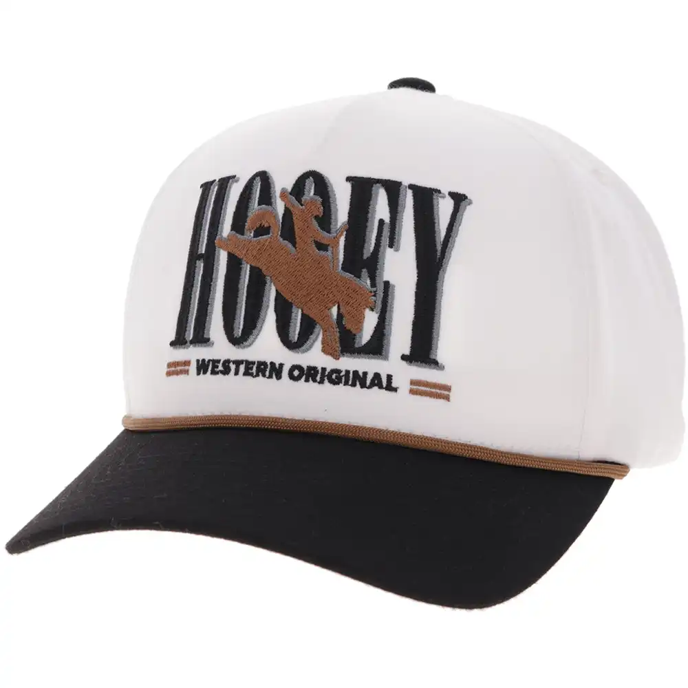 hooey cap white and black